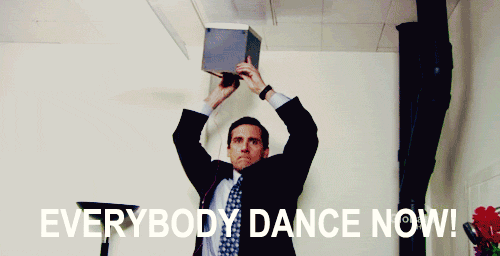 My Friday Attitude. No Work. Just Dance. GIF - The Office Michael Scott Everybody Dance Now GIFs
