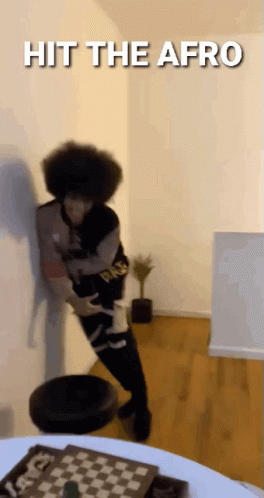 Hit The Afro GIF - Hit The Afro GIFs