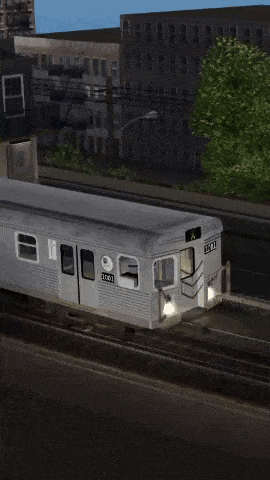 a gray train with the number 16 on the side of it