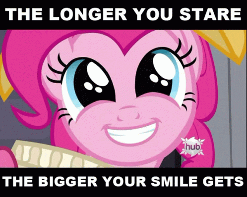 My Little Pony The Longer You Stare GIF - My Little Pony The Longer You Stare Smiles GIFs