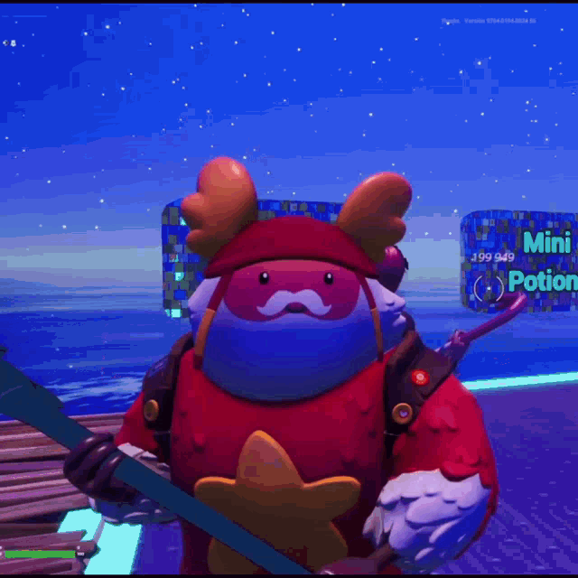 a screenshot of a video game shows a character with a hat that says ctate