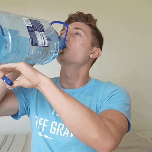 Drinking Water Brandon William GIF - Drinking Water Brandon William Hydrating GIFs