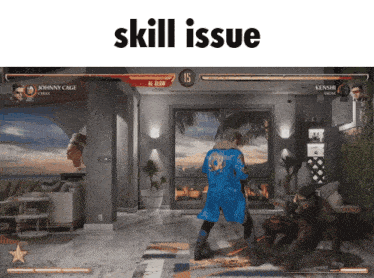 Skill Issue Johnny Cage GIF - Skill Issue Johnny Cage Mk1 GIFs