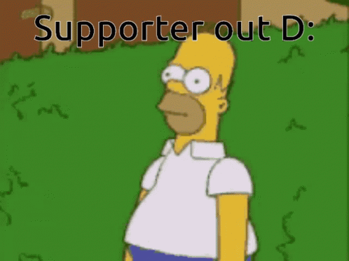 Ne Supporter Out GIF - Ne Supporter Out The Simpsons GIFs