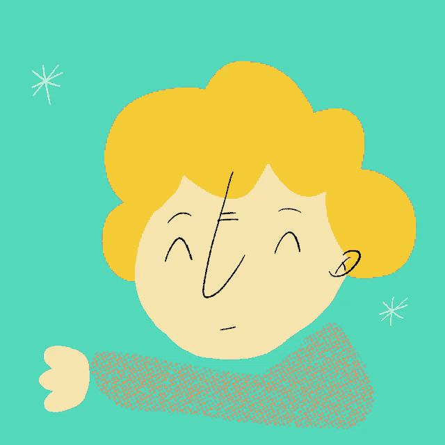 a drawing of a person giving a thumbs up sign