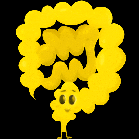 a cartoon drawing of a yellow balloon with a face