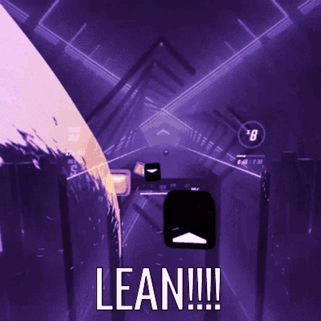 a video game with the words lean written on the screen