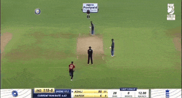 a fox sports broadcast of a cricket match between india and the uk