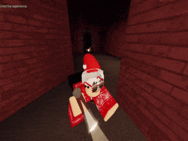 a person in a red bandana is holding a flashlight in a video game where they joined the experience