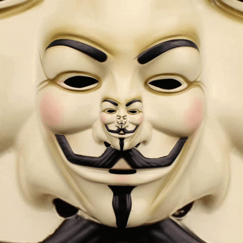 Anonymous Anonymous Masks GIF - Anonymous Anonymous Masks Anonymous Bites Back GIFs