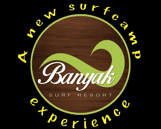 a logo for a new surf camp manyak surf resort