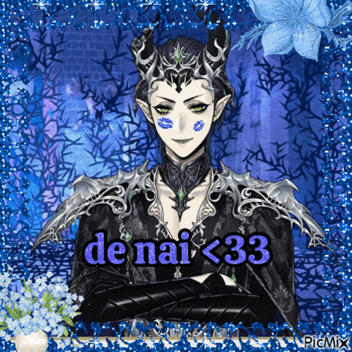 a picture of a demon with the name denai < 33