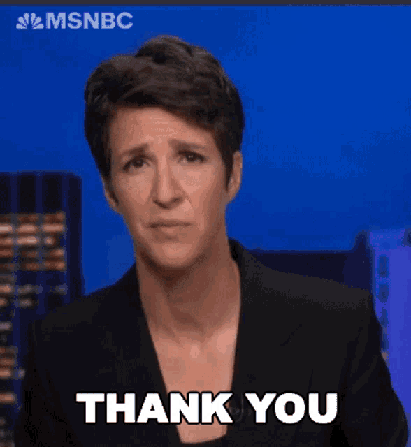 Thank You Rachel Anne Maddow GIF - Thank You Rachel Anne Maddow Thanks GIFs