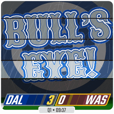 a scoreboard for a game between the dallas cowboys and the chicago bulls