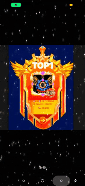 a screen shot of a game that says top 1 on it