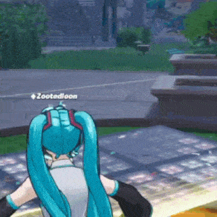 a cartoon character with blue hair and the name zootediloon