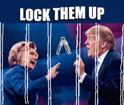 Hillary Trump GIF - Hillary Trump Lock Them Up GIFs