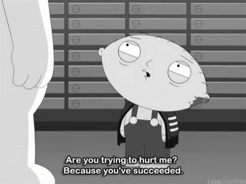 Stewie Family Guy GIF - Stewie Family Guy Are You Trying To Hurt Me GIFs