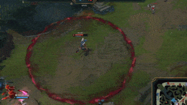 a screenshot of a league of legends game showing a huge explosion and a player 's health bar