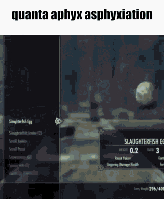 a video game screen shows a spawn ash item