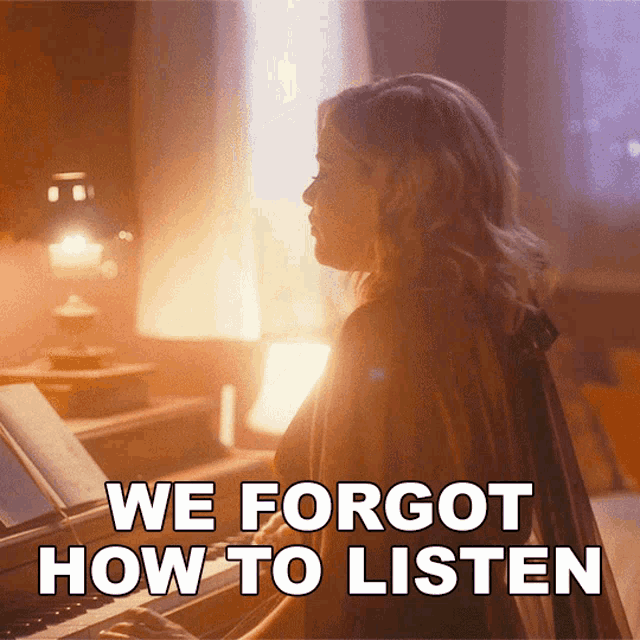 We Forgot How To Listen Lauren Alaina GIF - We Forgot How To Listen Lauren Alaina What Do You Think Of Song GIFs