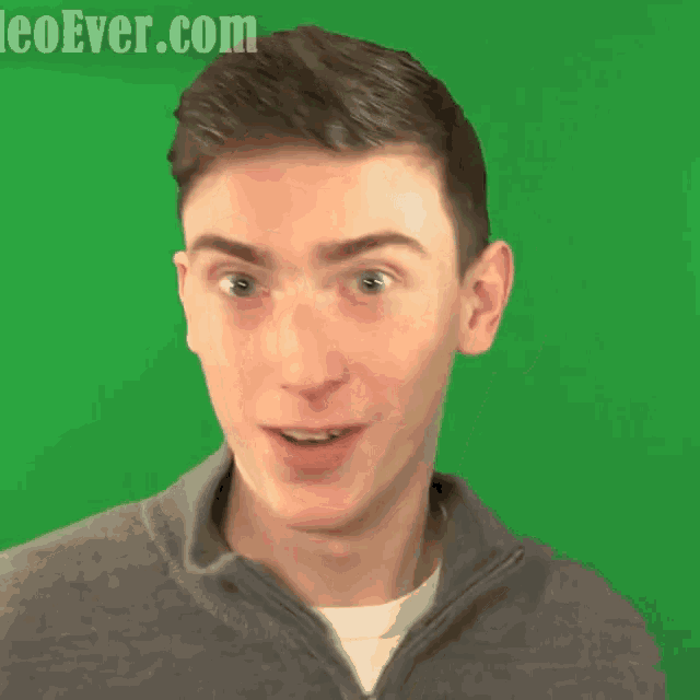 a man with a surprised look on his face and the words oh boy