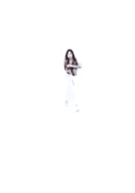 a woman in a blue crop top and blue jeans is dancing .