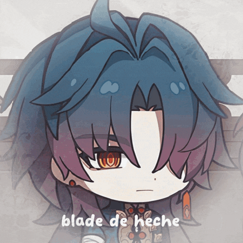 a drawing of a person with the words " blade de hecho " below it