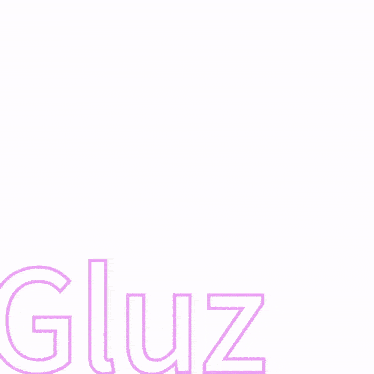 a close up of a woman 's face with the word gluz in the corner