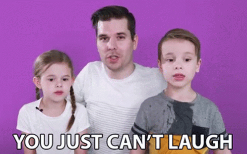 You Just Cant Laugh Carson Crosby GIF - You Just Cant Laugh Carson Crosby Claire Crosby GIFs