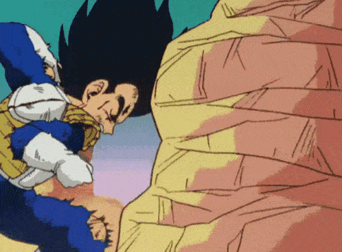 a cartoon drawing of a man being punched by another man