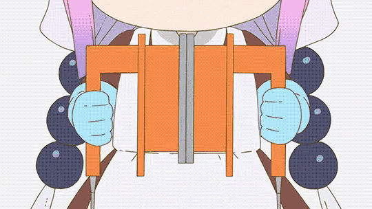 a cartoon of a girl holding a book in her hands
