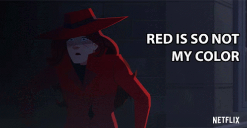 Red Is So Not My Color Gina Rodriguez GIF - Red Is So Not My Color Gina Rodriguez Carmen Sandiego GIFs