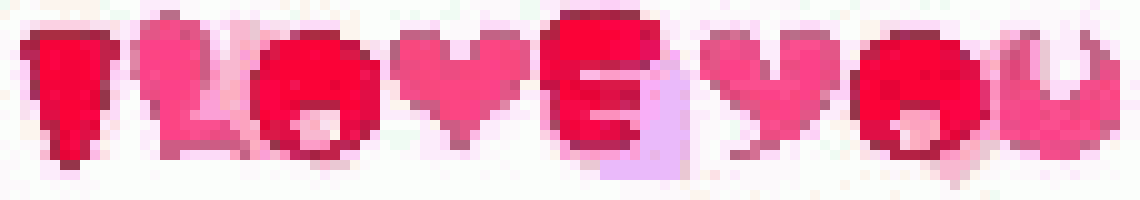 the word i love you is written in red hearts .