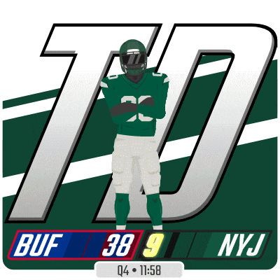 a graphic of a football player with the number 70 in the background