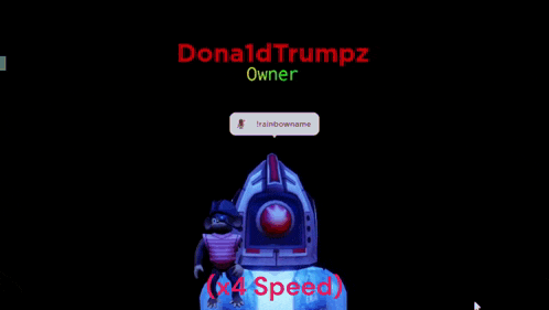 a screenshot of a video game with the name donald trumpz on the top