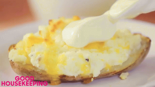 Creme Cheese GIF - Creme Cheese Baked Potato GIFs