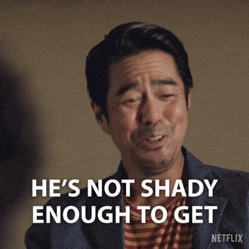a man says he 's not shady enough to get in a netflix advertisement