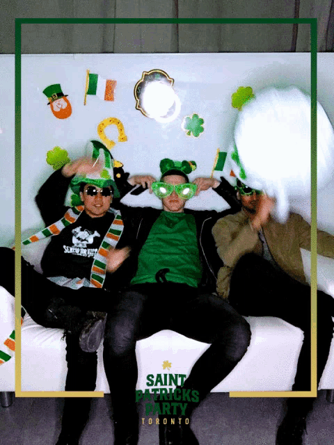 a saint patrick 's party in toronto is being advertised