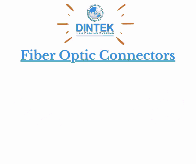 an ad for fiber optic connectors by dintek