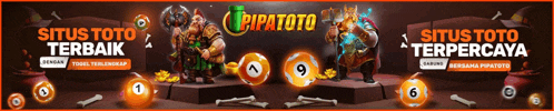 an advertisement for pipatoto shows a man with a sword and a skull