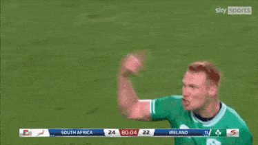 a soccer game between south africa and ireland is being broadcasted on sky sports