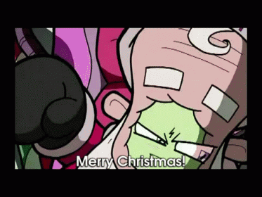 Merry Christmas Ho Ho Ho GIF - Invaderzim Audio Nickelodeon GIFs