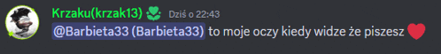 a screenshot of a chat with barbieta33 and kraku