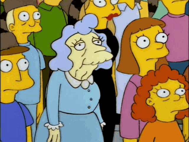 The Simpsons Old Lady GIF - The Simpsons Simpsons Old Lady GIFs