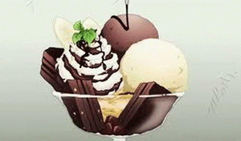 Satisfying Anime Food Anime Chocolate Ice Cream GIF - Satisfying Anime Food Anime Chocolate Ice Cream GIFs