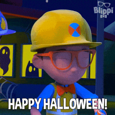 Happy Halloween Blippi GIF - Happy Halloween Blippi Blippi Wonders - Educational Cartoons For Kids GIFs