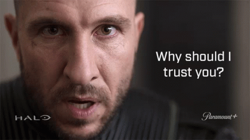 Why Should I Trust You Master Chief GIF - Why Should I Trust You Master Chief Pablo Schreiber GIFs