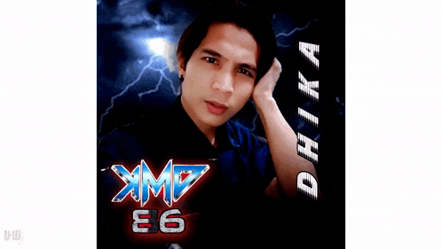 a man 's face is on a poster that says dhika