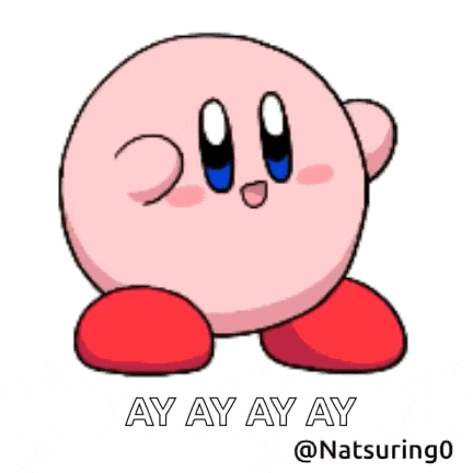a cartoon character with the words ay ay ay ay below it